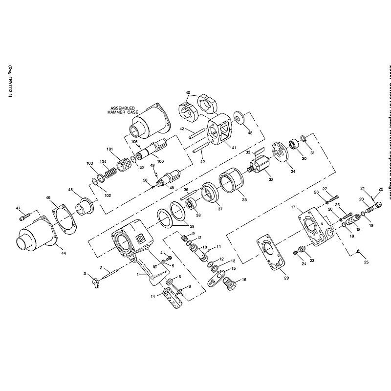 Diagram Diagram and Parts List for IR2906P  Ingersoll Rand Wrench